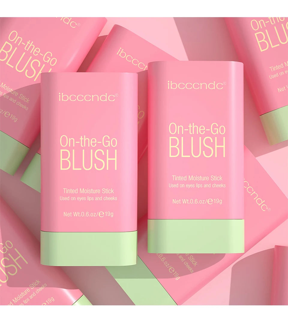 Make Up Functional Blush Stick Easy Color Rouge Blusher Cream Waterproof High Color Rendering Brightening Skin Tone Hot