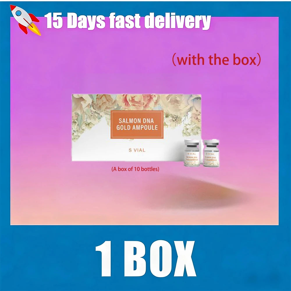 5ml High Salmon DNA Gold Ampoule Skin Booster Serum BB Cream Glow Beginner Starter Kit Face Skin Care Essence