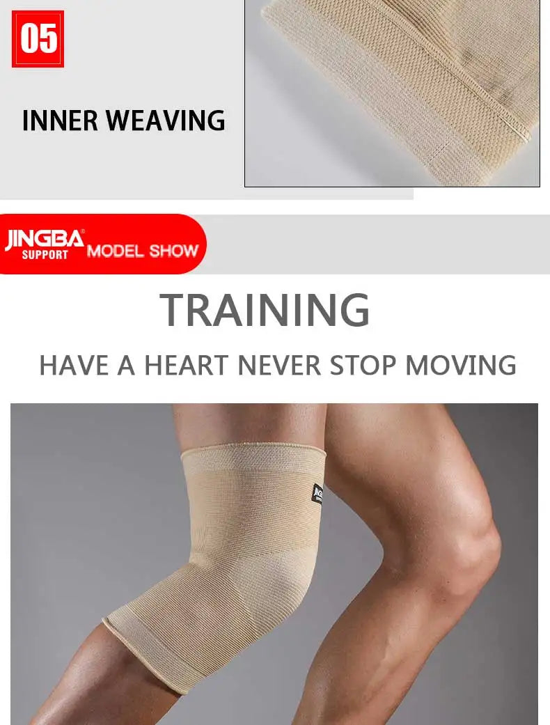 JINGBA SUPPORT Sports Basketball Knee Pads Support Elastic Nylon Knee Brace Volleyball Knee Protector Rodillera Deportiva