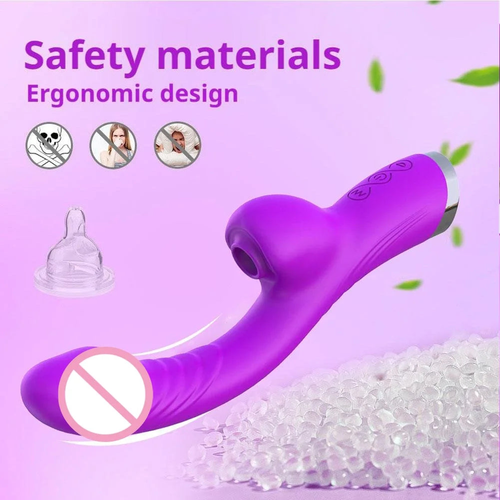 Vibrator For Women 2 In 1 Licking Machine Female G Spot Clitoral Stimulator Vibro Masturbator Goods Adult Women Sex Toys 18+