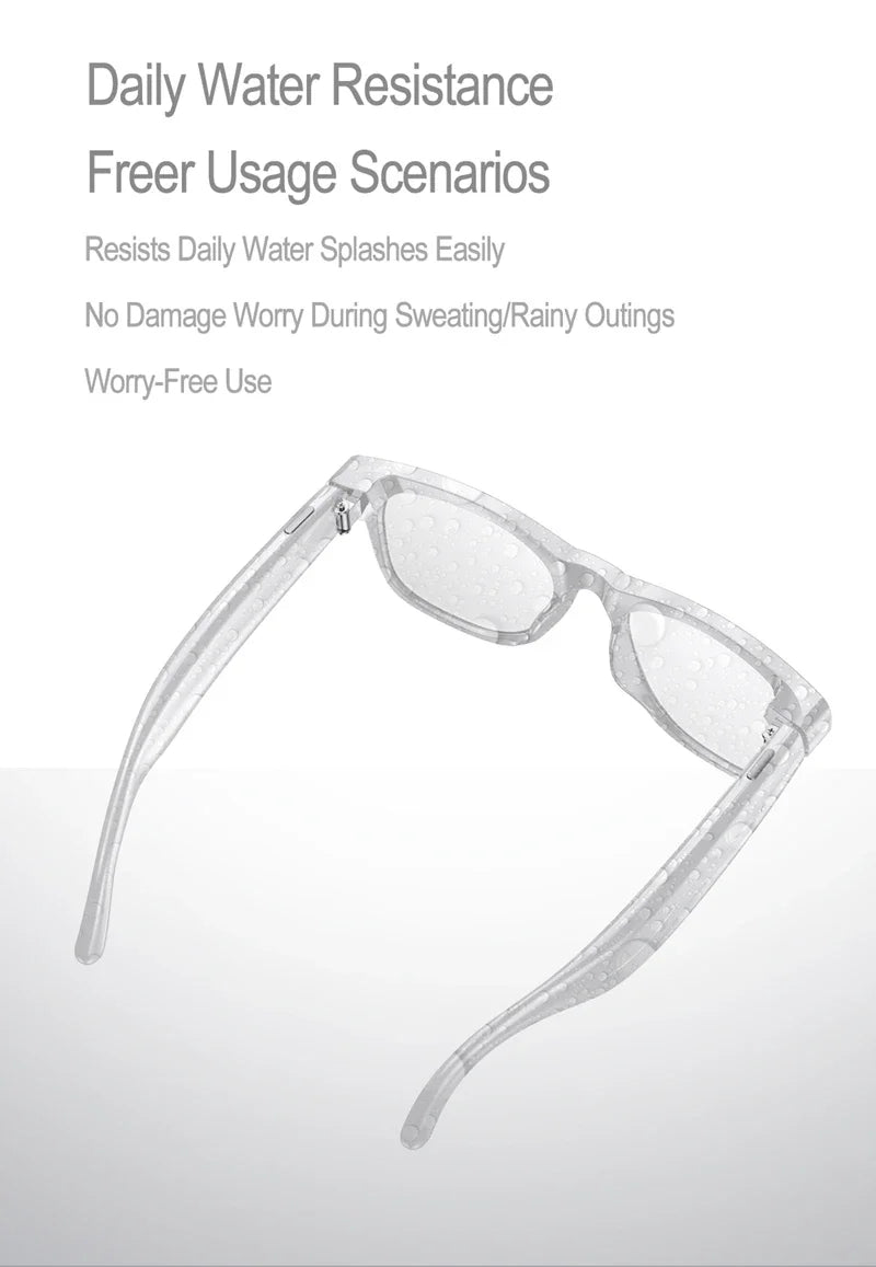 6K HD AI Camera Glasses 800MP Photochromic Multifunctional Smart Glasses Bluetooth Calling Photo Video ChatGPT Music Translation
