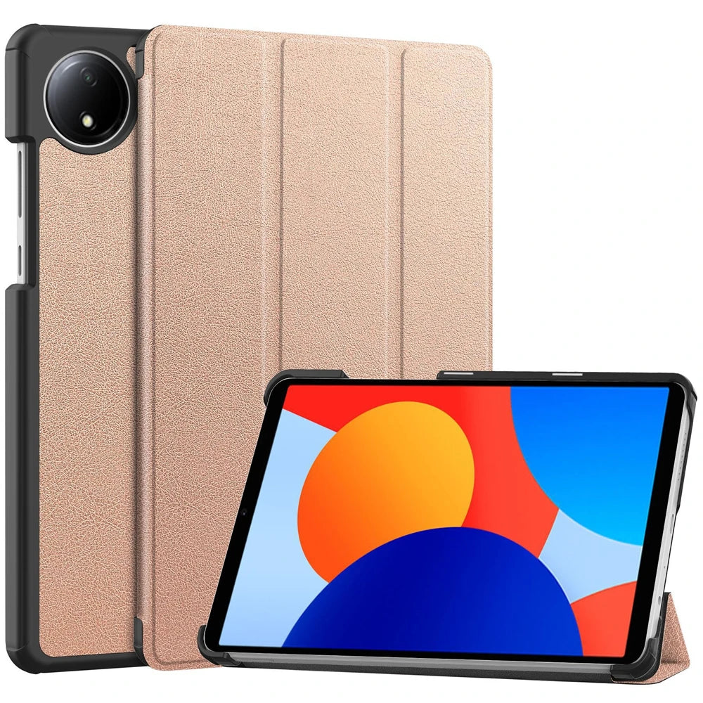For Xiaomi Redmi Pad SE 8.7 Case 2024 New PU Leather Tri-folding Stand Tablet Cover Funda For redmi pad se 8.7 inch Smart case