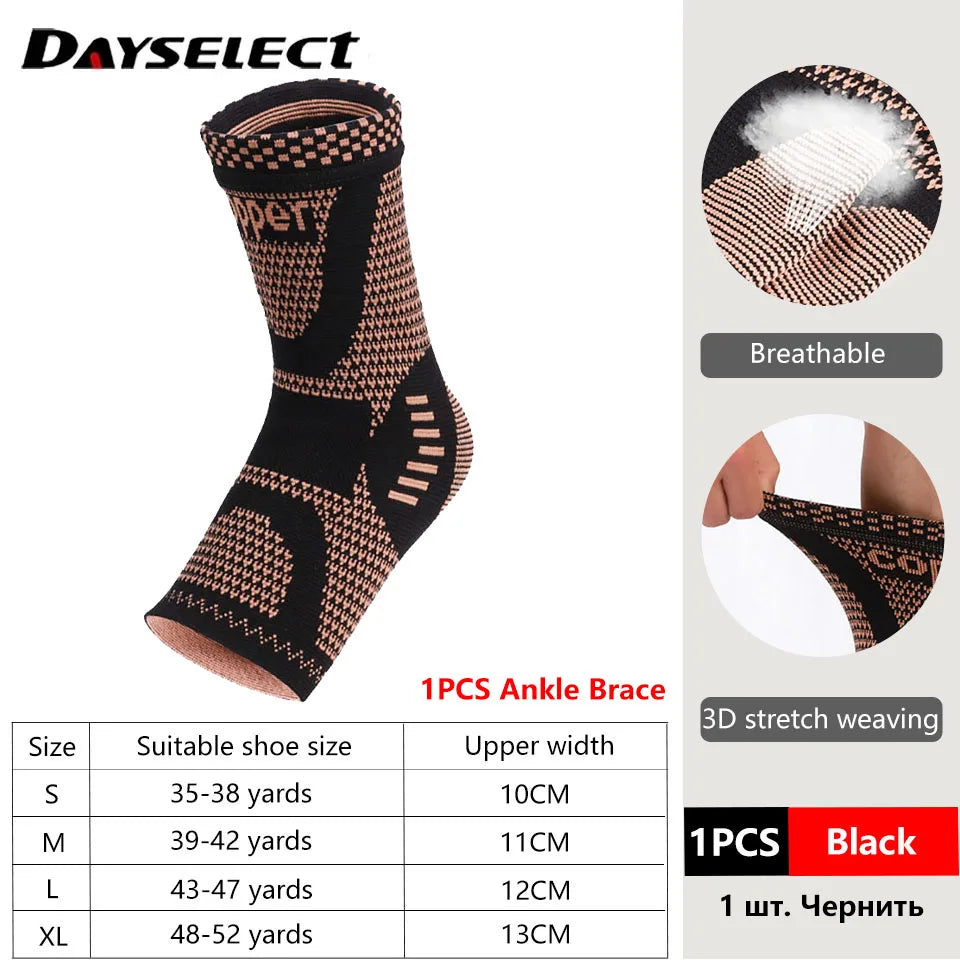 1Pcs Band Copper Nylon Knee Brace for Arthritis Pain and Support Knee Sleeve Compression for Sports Workout Arthritis Relief
