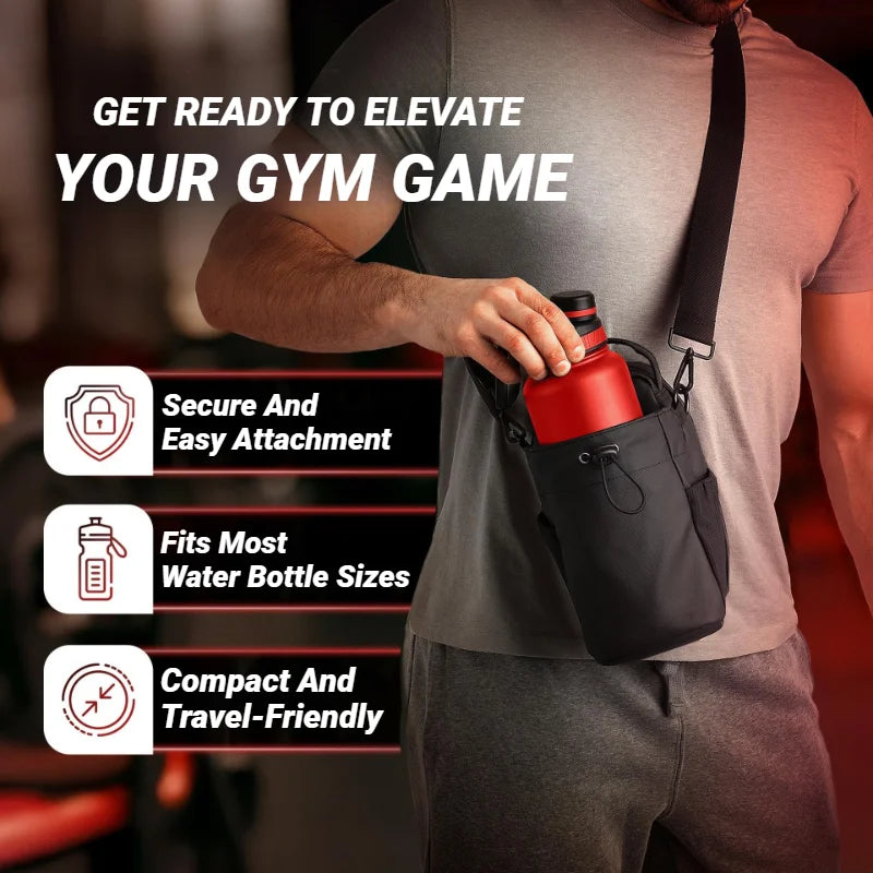Super Strong Magnetic Gym Bag For Phone Water Bottle Portable Fitness Storage Sports Accessories Large Capacity Carrier