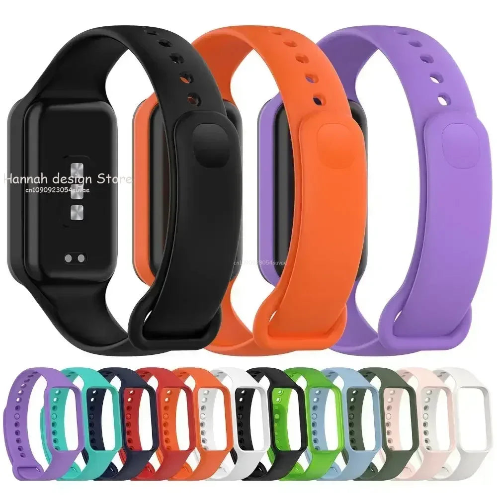 Silicone Strap for Xiaomi Band 8 Active Strap Replacement Sport Band Wristband Correa Bracelet Mi Smart Band 8 Active Watchband