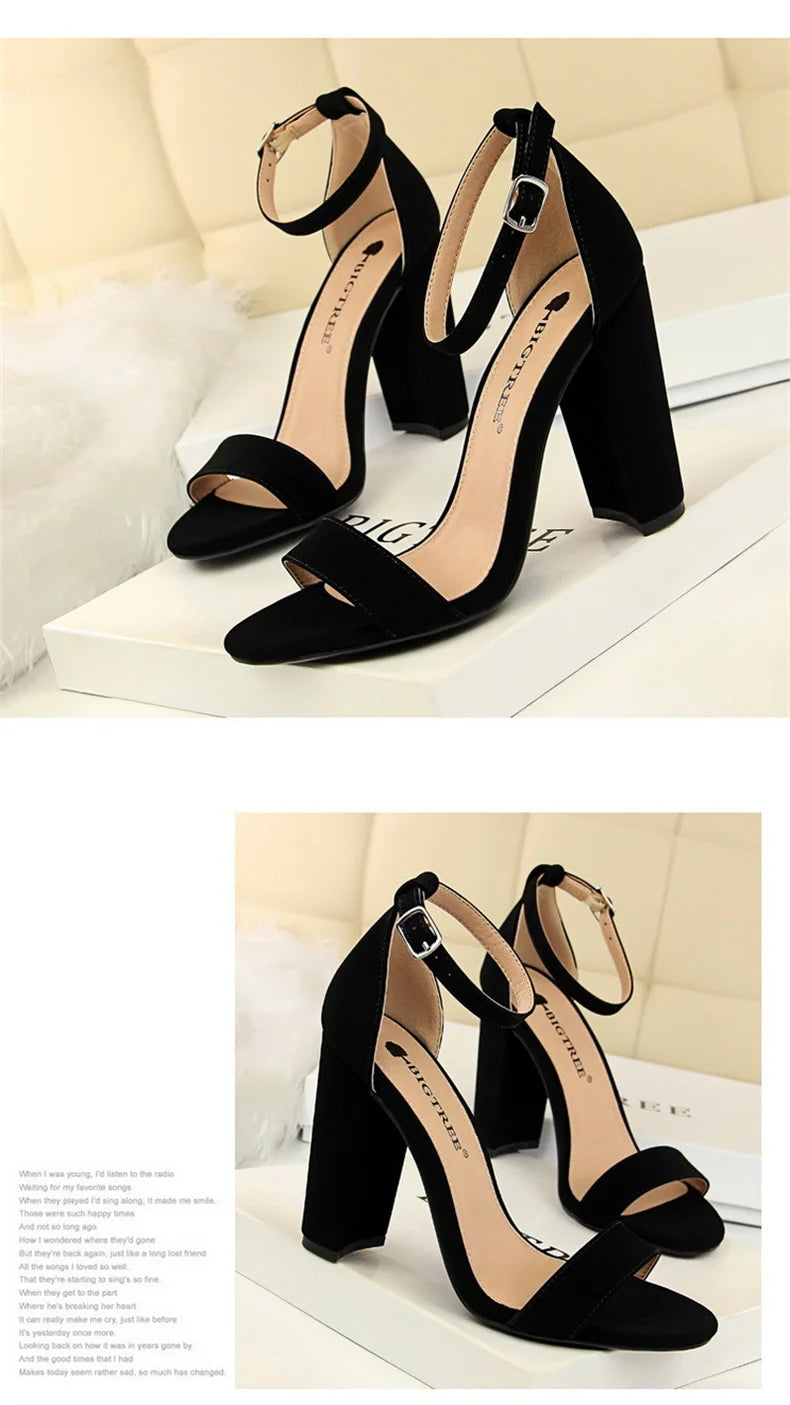 Summer Women’s Gladiator Block Heel Sandals