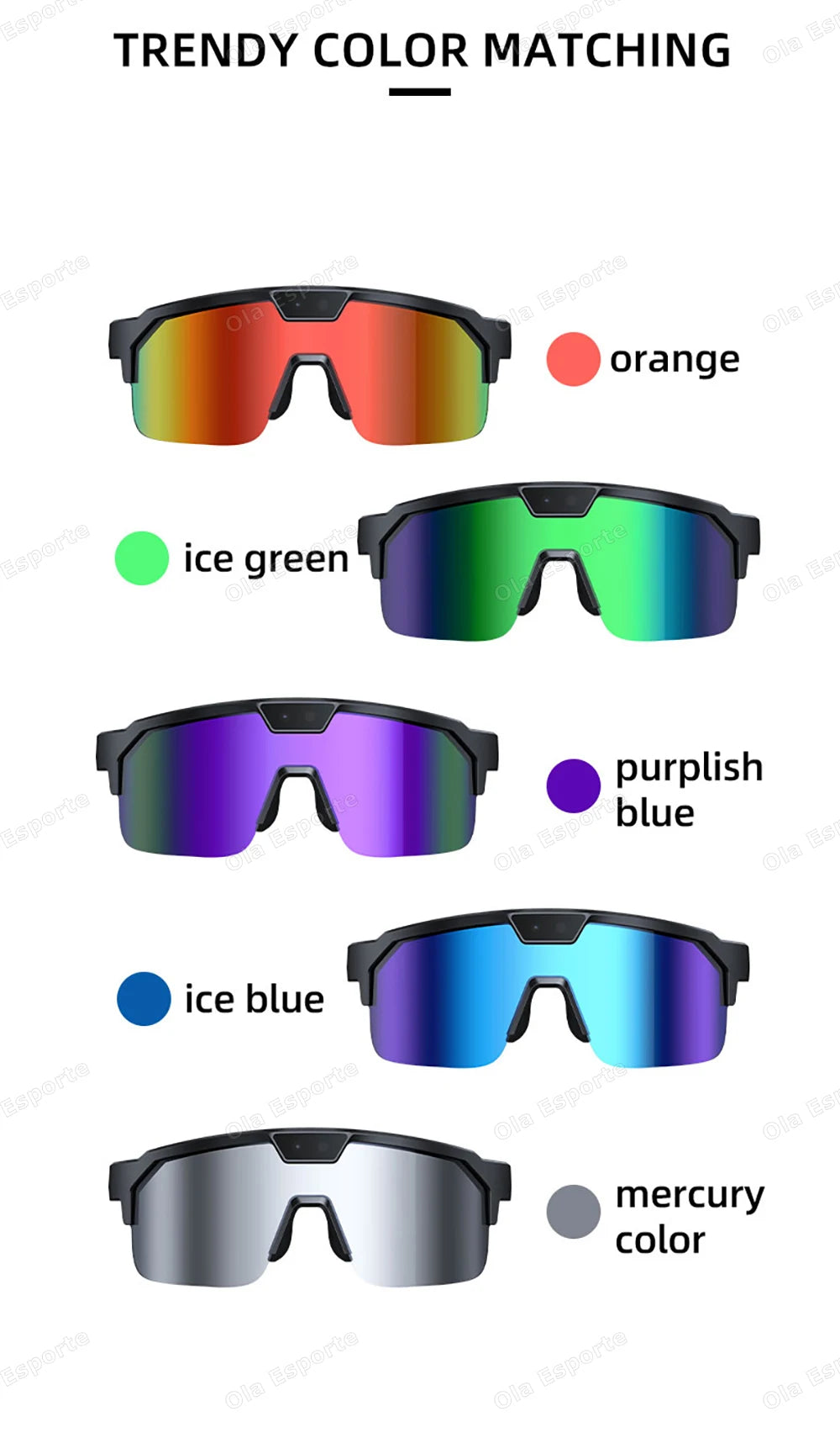 2026 New AI Smart Shooting & Recording Glasses with 800W Camera HD Anti-shake Bicycle Riding Shooting Artifact Windproof Goggles