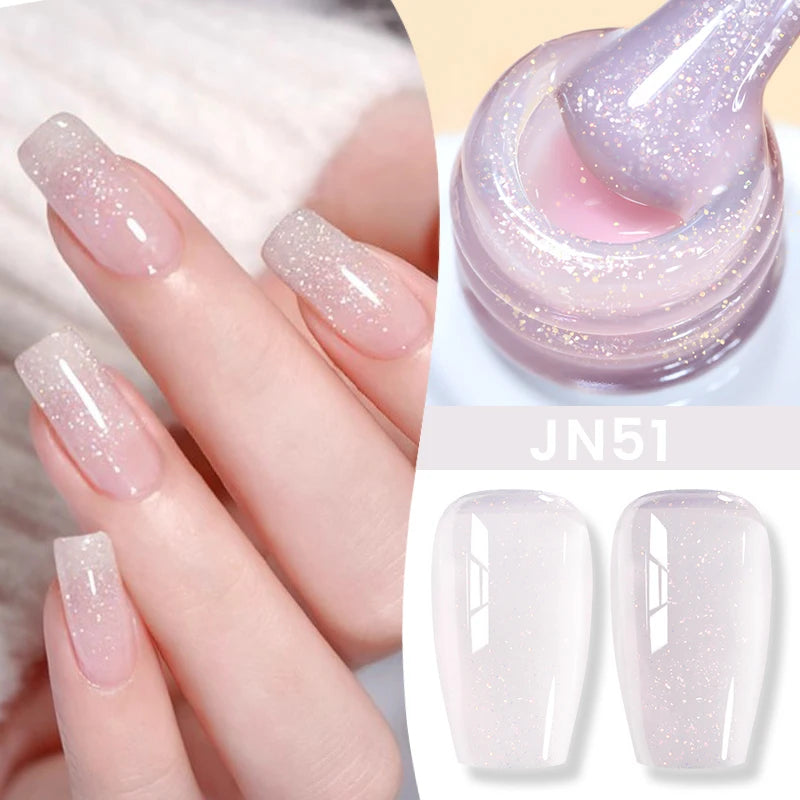 BORN PRETTY 10ml Blood Red Jelly Transparent Gel Nail Polish Wine Red Winter Color Semi Permanent Soak Off UV LED Varnish