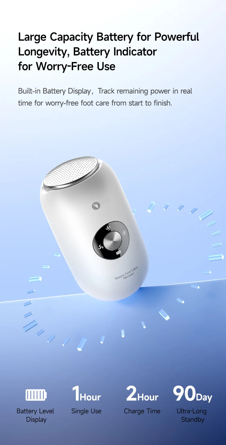 Waterproof Electric Foot File Callus Remover