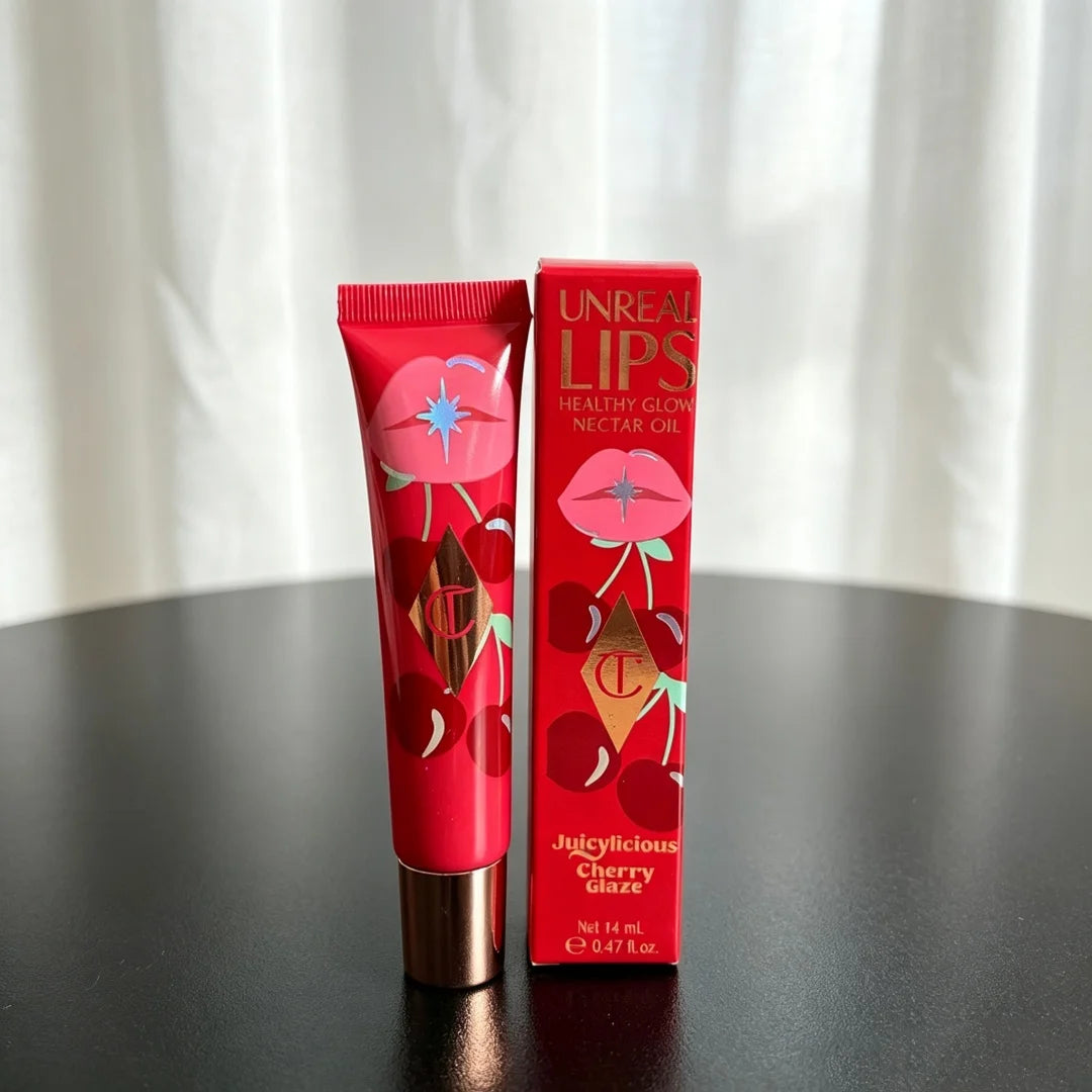 Charlotte Tilbury Lip Gloss Moisturizing Hydrating Silky Exfoliating Long-lasting Concealing Everyday Cosmetics With Packaging