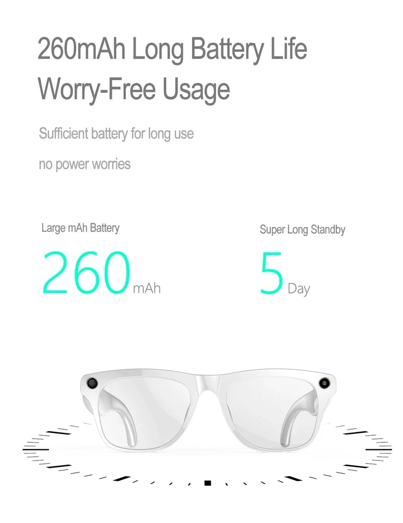 6K HD AI Camera Glasses 800MP Photochromic Multifunctional Smart Glasses Bluetooth Calling Photo Video ChatGPT Music Translation