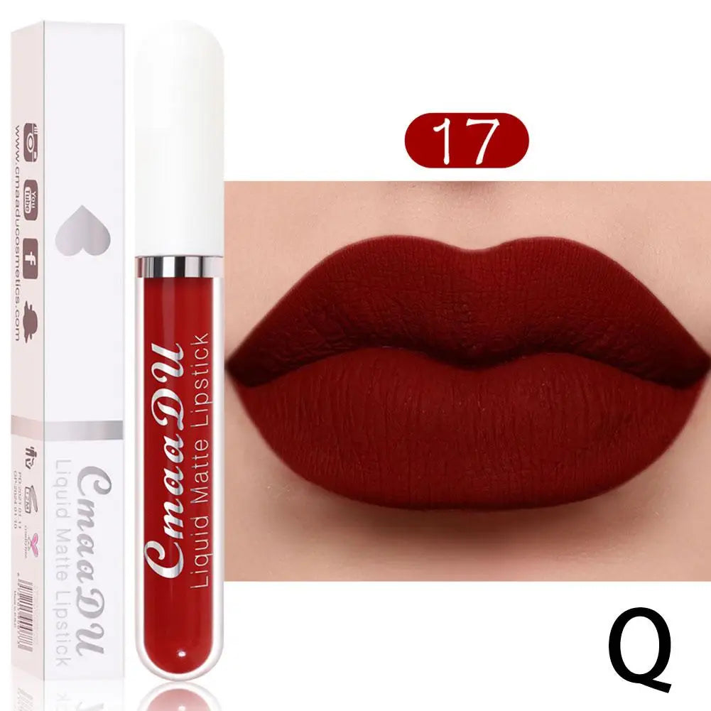 18-Color Waterproof Matte Liquid Lipstick