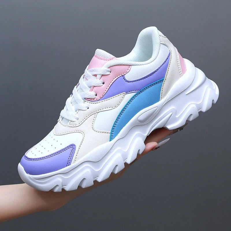 Women Sneakers Fashion Women Vulcanized Shoes High Quality Flats Shoes for Women Walking Blatform Plus Size Zapatillas Mujer