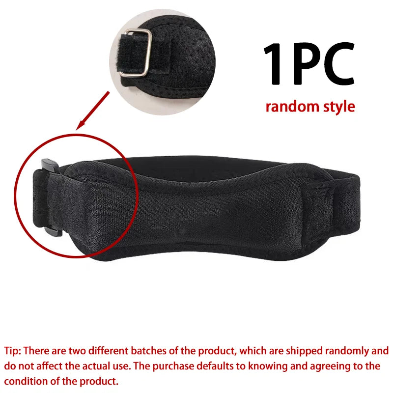 1PCS Adjustable Knee Pad Knee Pain Relief Patella Stabilizer Brace Support for Hiking Soccer Basketball Running Sport