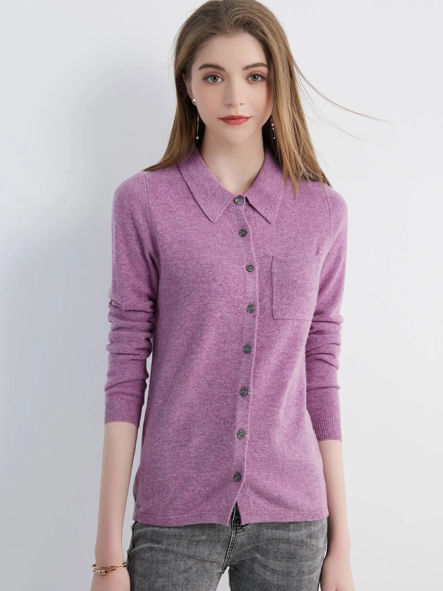 Cardigan for Women Tops Sweater Knitwears Cardigans Knit Coat 100% Wool 2023 Spring Vintage Jumper Jacket Clothes Korean Fashion