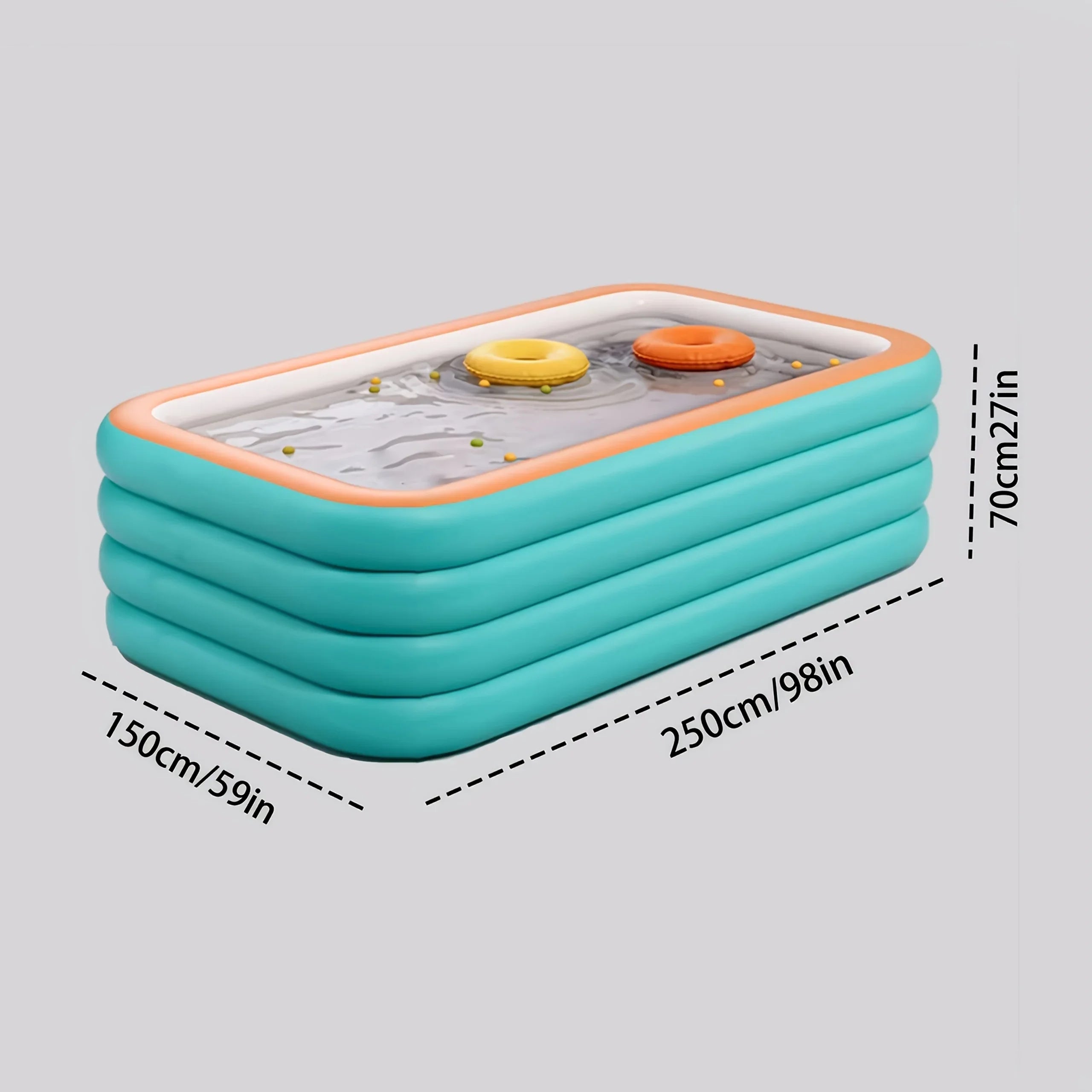 Inflatable Swimming Pool Outdoor PVC Bathtub Garden Thickening   for Adults Kids Summer Water Party Backyard Garden
