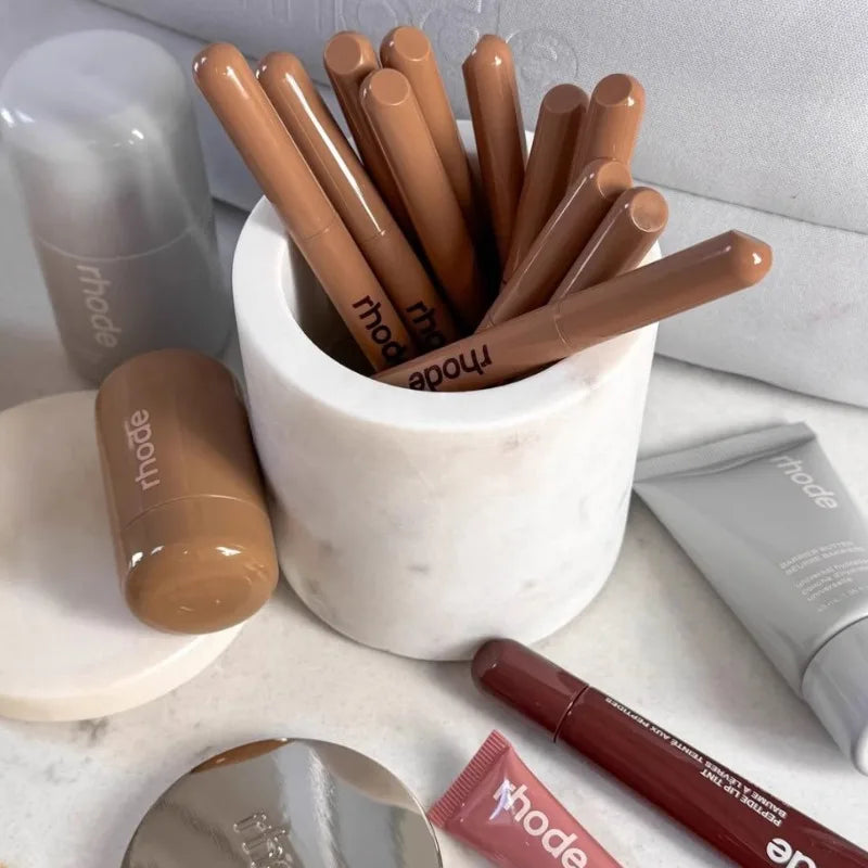 Rhod Skin Peptide Lip Shape Pen Lip Liner Long Lasting Lip Tint Pencil Pen Makeup Lipstick Powder Blusher Gloss Makeup Lipliner