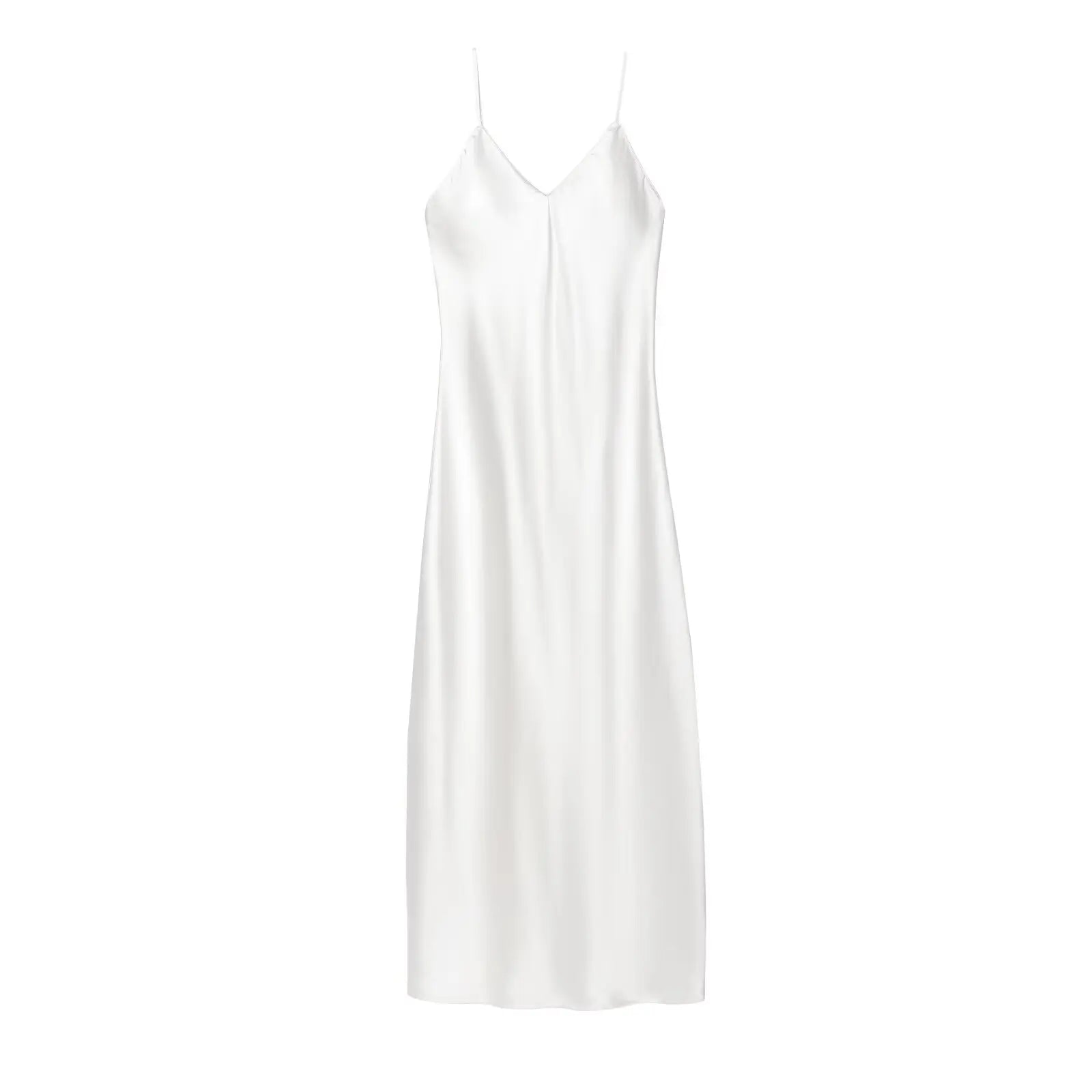 KONDALA Fall Women Sexy Stain Long Dress Thin Strap Backless Slim Long Dress New 2025 Fashion Summer  Party Long Slim Dress