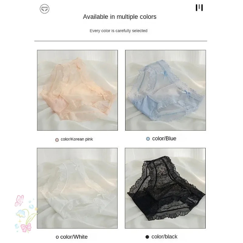 Women Underwear Panty Sexy Lace Pantiesr Girl Hollow Out Comfort Briefs Low Waist Seamless Underpants Female Calzones Para Mujer