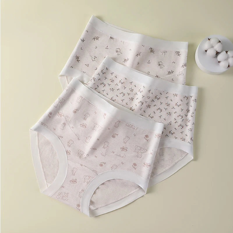 Postpartum Panties Breathable Women's Cotton Briefs Cartoon Intimate Clothes for Women Maternity Underwear Pregnant Panty Gifts