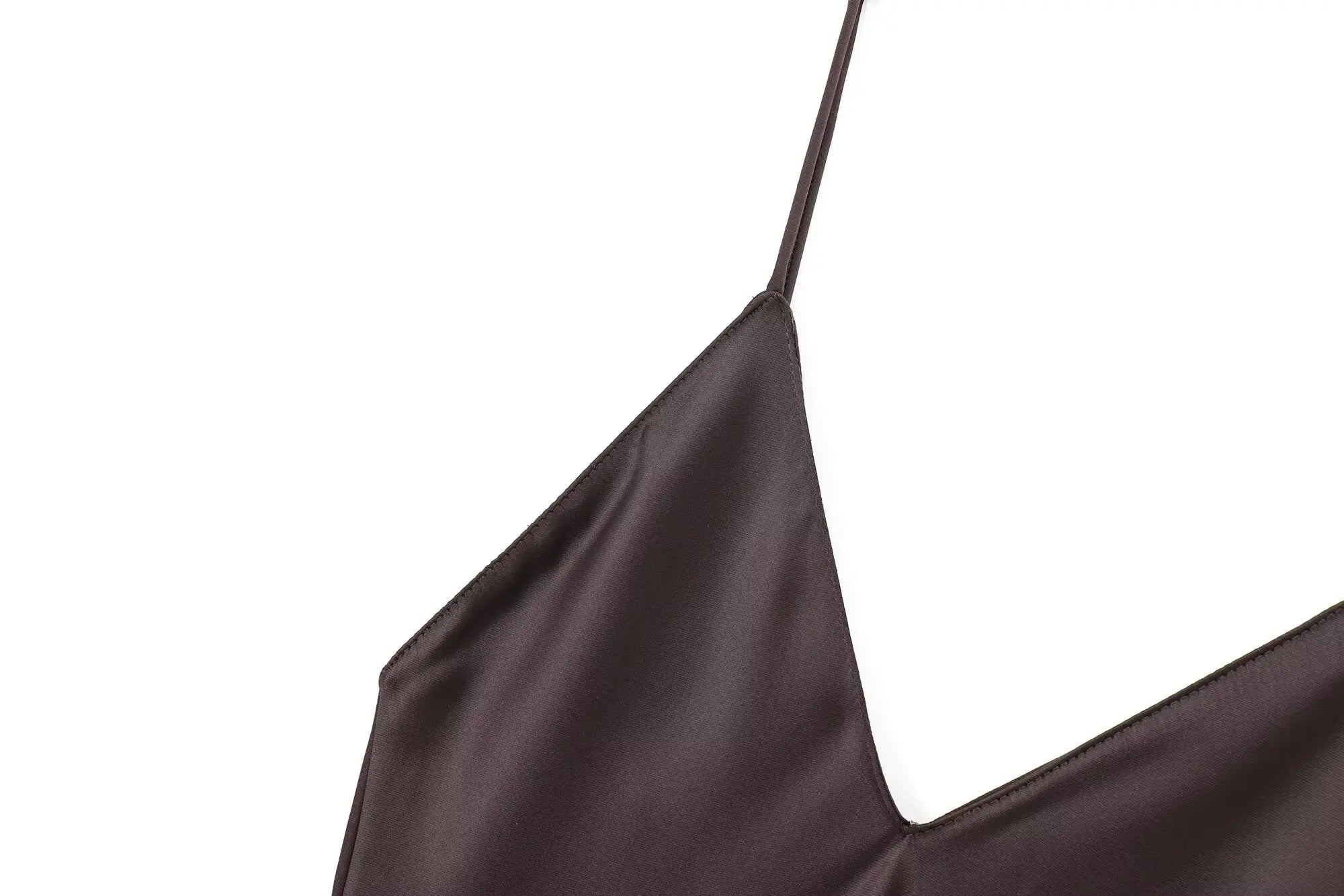 KONDALA Fall Women Sexy Stain Long Dress Thin Strap Backless Slim Long Dress New 2025 Fashion Summer  Party Long Slim Dress
