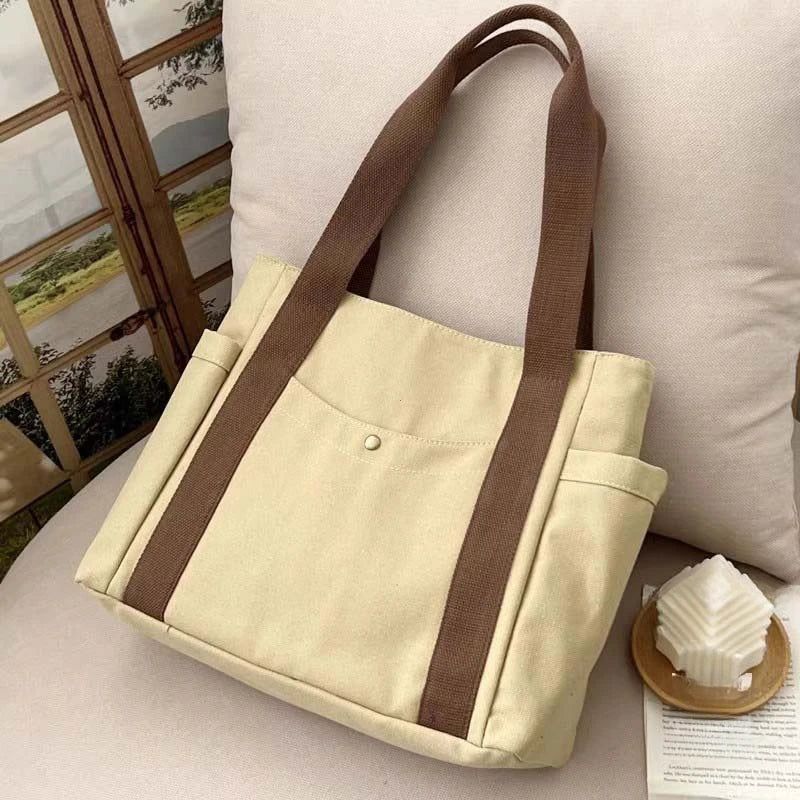 =Women’s Casual Canvas Commuter Tote Bag