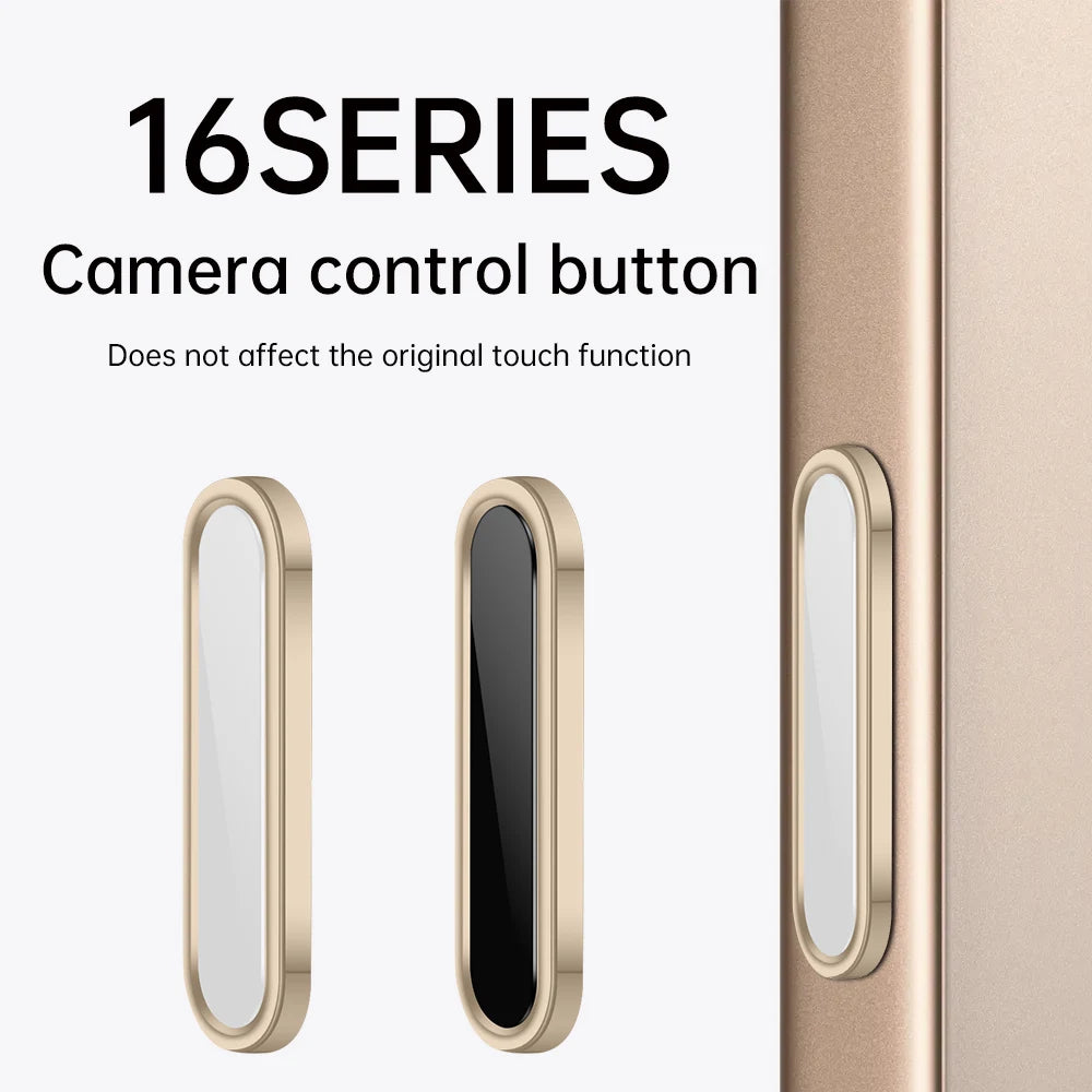 for iPhone 16 Pro Max 16 Plus Camera Control Button Cover Sensitive Smart Island Metal Camera Control Capture Button Protector