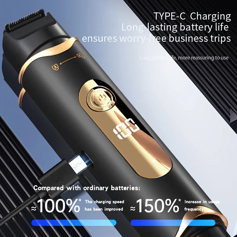 Body Trimmer, 3-in-1 Electric Shaver, Groin Trimmer, Multi-Purpose Trimmer Suitable for Pubic Hair,