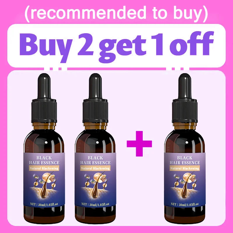 Hair Strengthening Black Essence - Balances Scalp Oil & Unclogs Follicles, Improves Hair Shine.