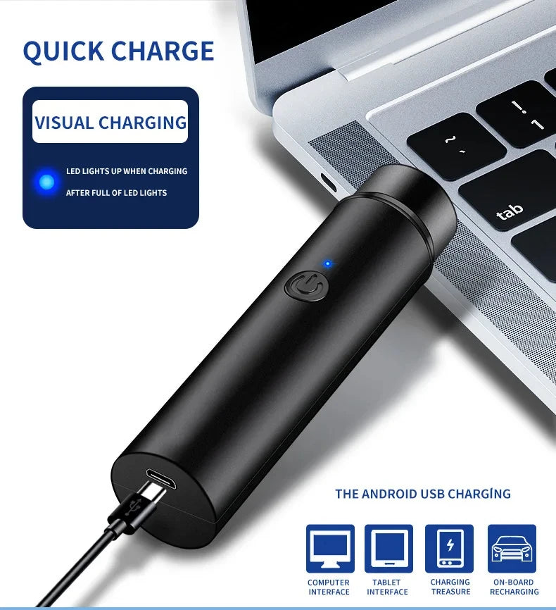 Mini Electric Shaver Portable Razors Leg Underarm Body Epilator Hair Beard Trimmer Travel Rotary Hair Remover