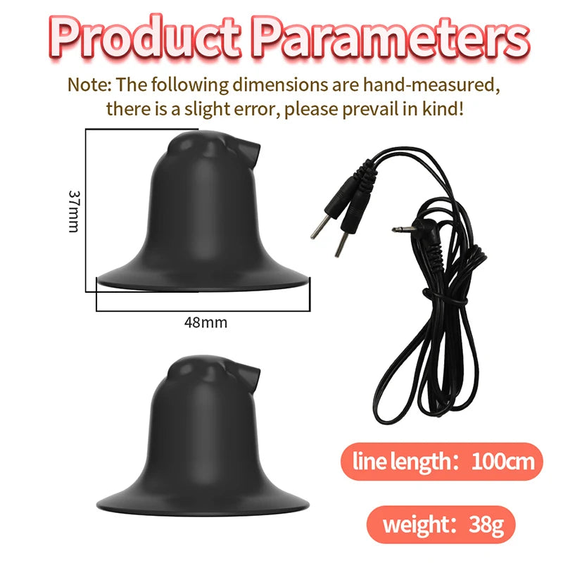 Electric Shock Nipple Sucker Enlarger Nipple Clamp Pussy Pump Clit Clip Vacuum Stimulate Breast Enlarger Sextoy For Women Men SM