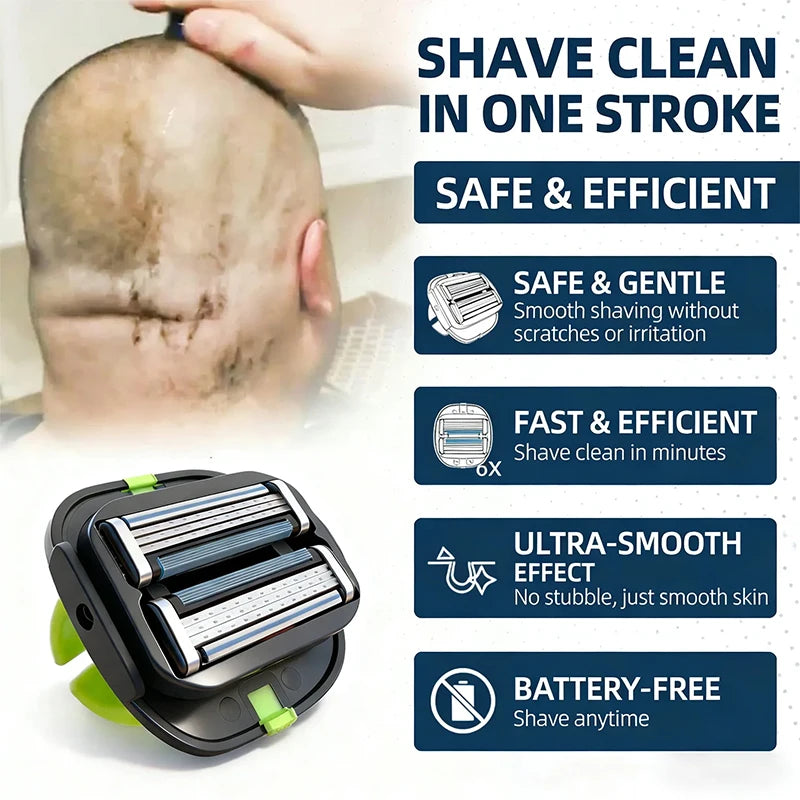 Shavcooo HR100 Multifuntion Hair Shaving Razor Mens Head Shaver Women Body Shaver Portable Safety Haircut Razor with Storage Box