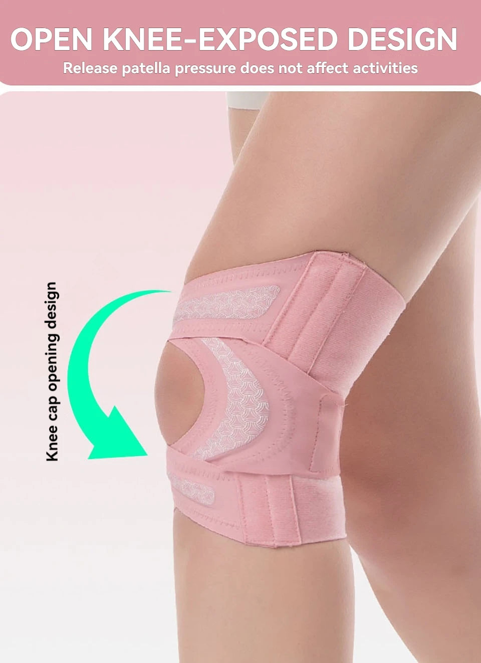 GTUBIKE 1PCS Thin Cross Sports Knee Brace Meniscus Protection Knee Support for Running Sports Non-Slip Compression Knee Sleeve