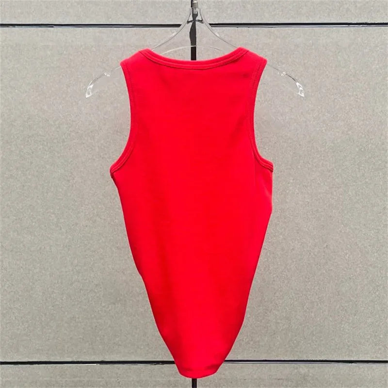 Women's t-shirt 2025 summer new shoulder padded slim fit short sleeved top pure cotton round neck pullover y2k Crop top corset