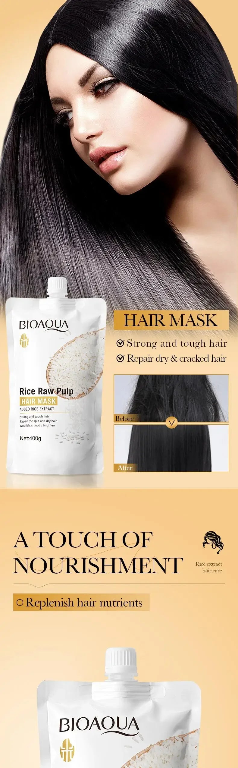 Rice Keratin Hair Mask – 5 Second Repair