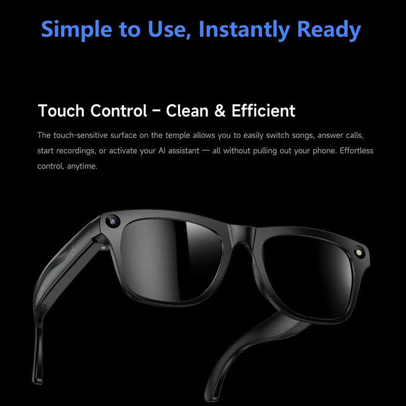 2026 Brand New AI Smart Glasses 100W HD Camera Take photos AI Translation Surround Music Recording BT Call Men Women Sunglasses
