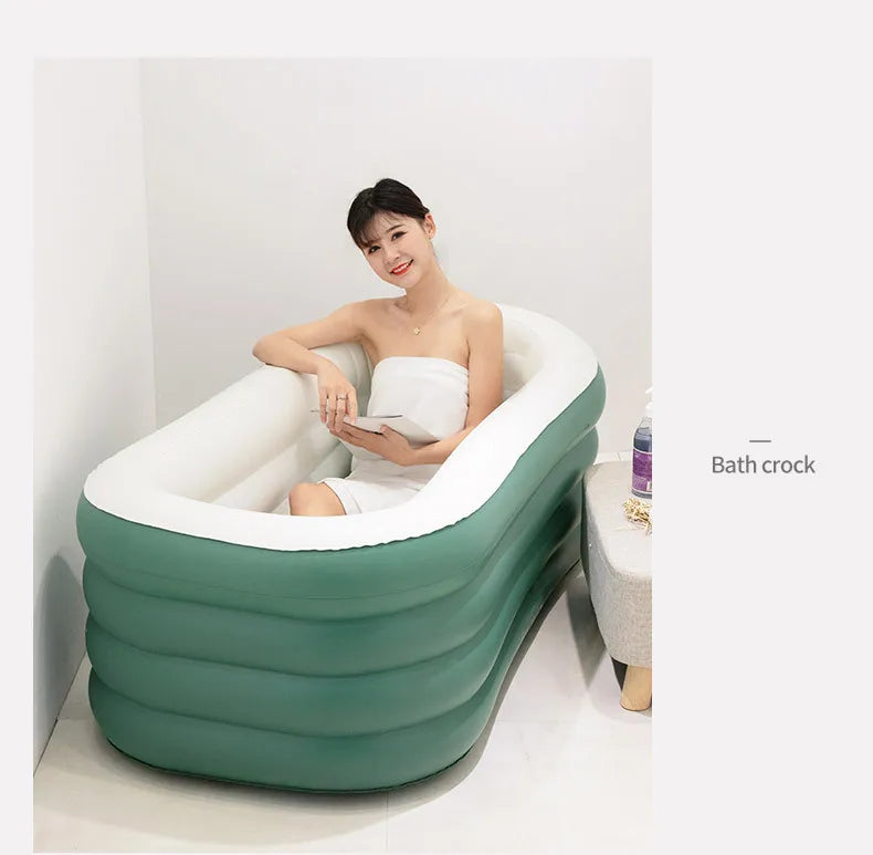 Design Quality  Foldable Bathtub Inflatable Bathtub Portable Folding Tub Spa for Adult