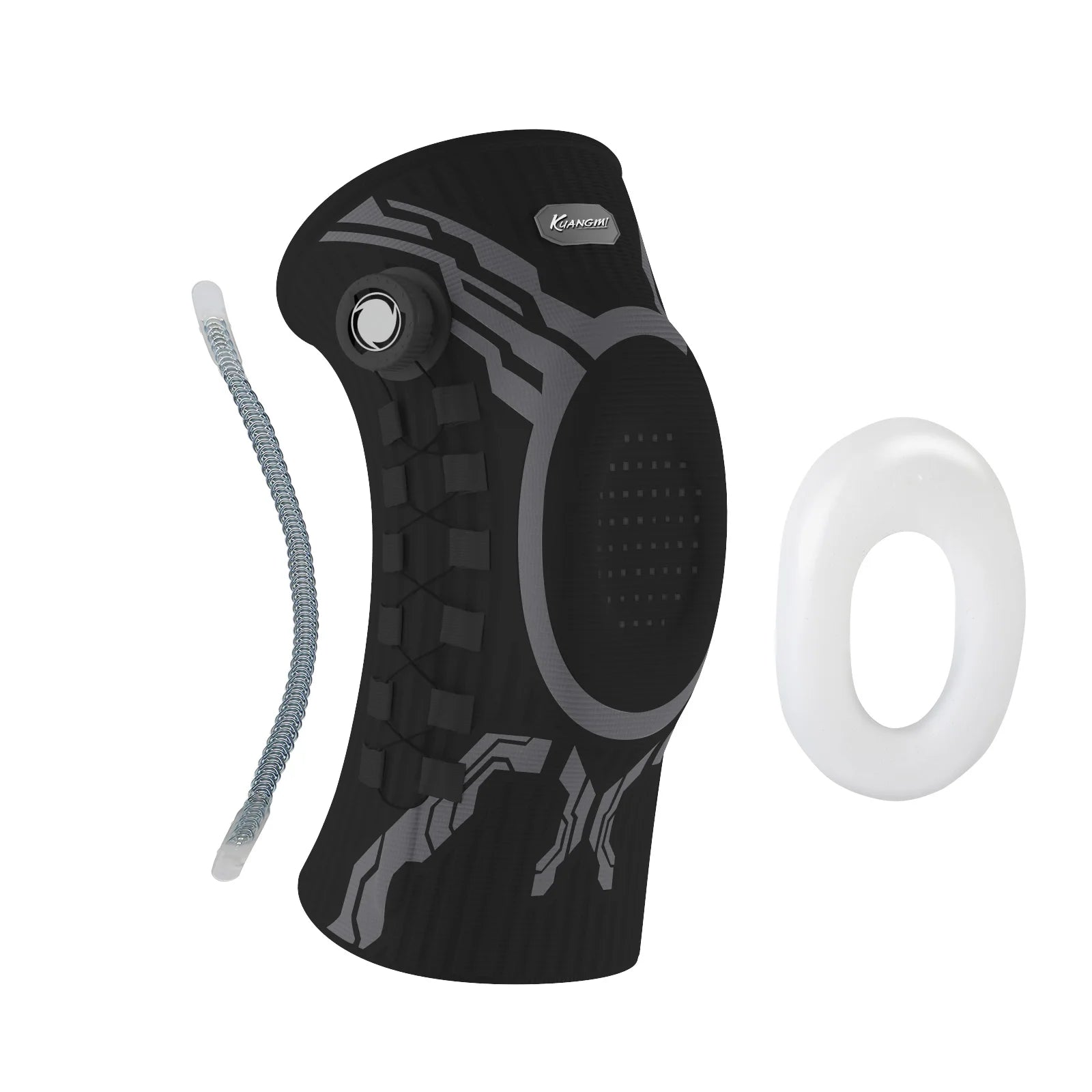 Kuangmi Smart Knee Brace Adjustable Compression with Mechanical Knob - for Stability & Pain Relief & Sports & Daily Use