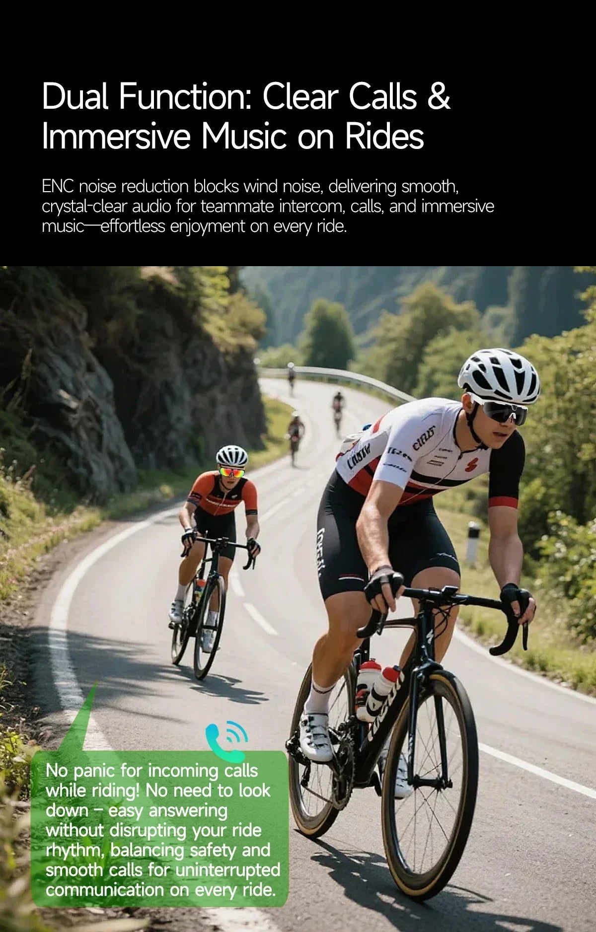 2026 AI Smart Glasses 800W HD Anti-shake Camera IP66 Waterproof AI Voice Wake-up AI Translation Four-in-one Cycling Glasses