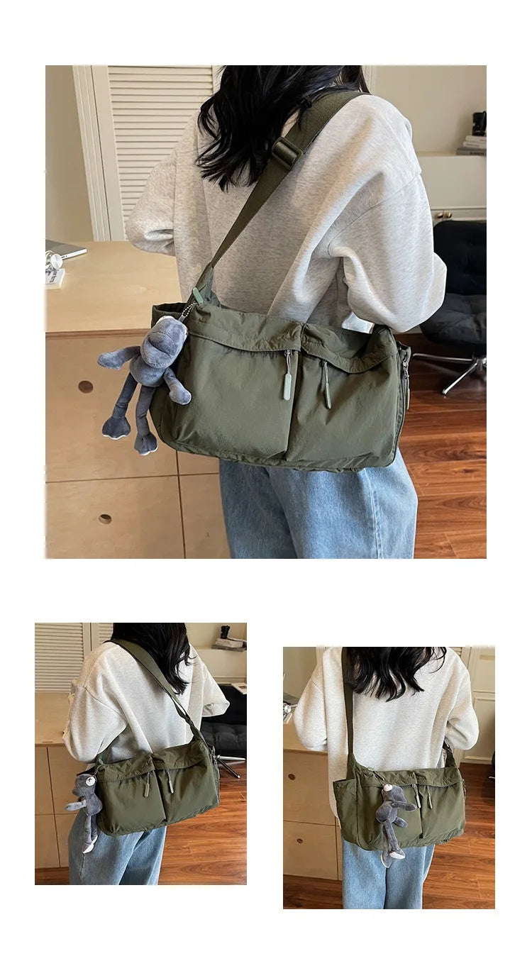 Spring and summer canvas bag women's new hot selling women's bag Youjia high-end sense one-shoulder crossbody bag light luxury n