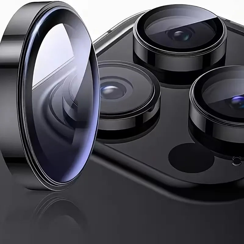 Tempered Glass Camera Lens Protector for iPhone 11/12/13/14/15/16 Pro Max Mini Plus Full Coverage Lens Protection 17 Air 16e 17e