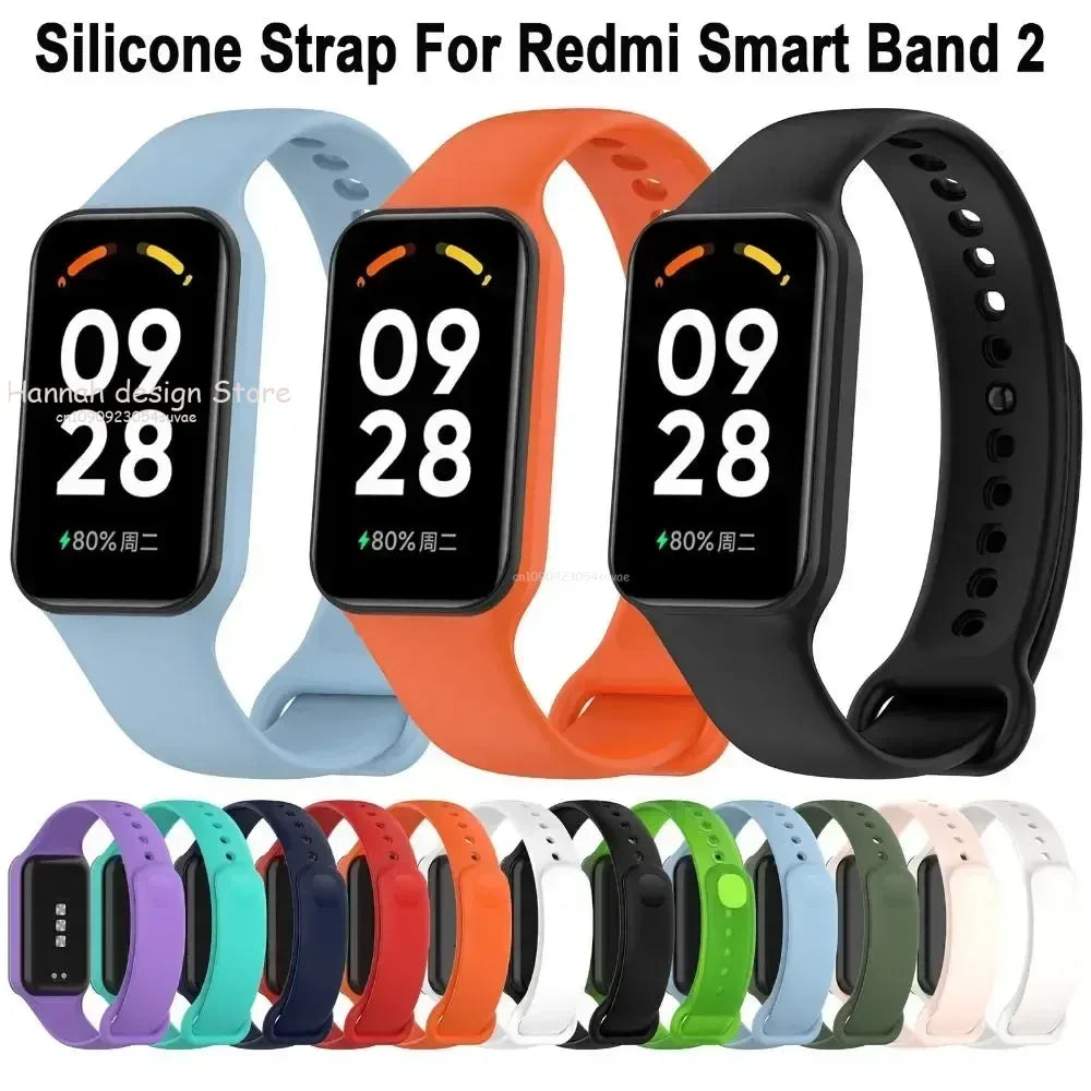 Silicone Strap for Xiaomi Band 8 Active Strap Replacement Sport Band Wristband Correa Bracelet Mi Smart Band 8 Active Watchband