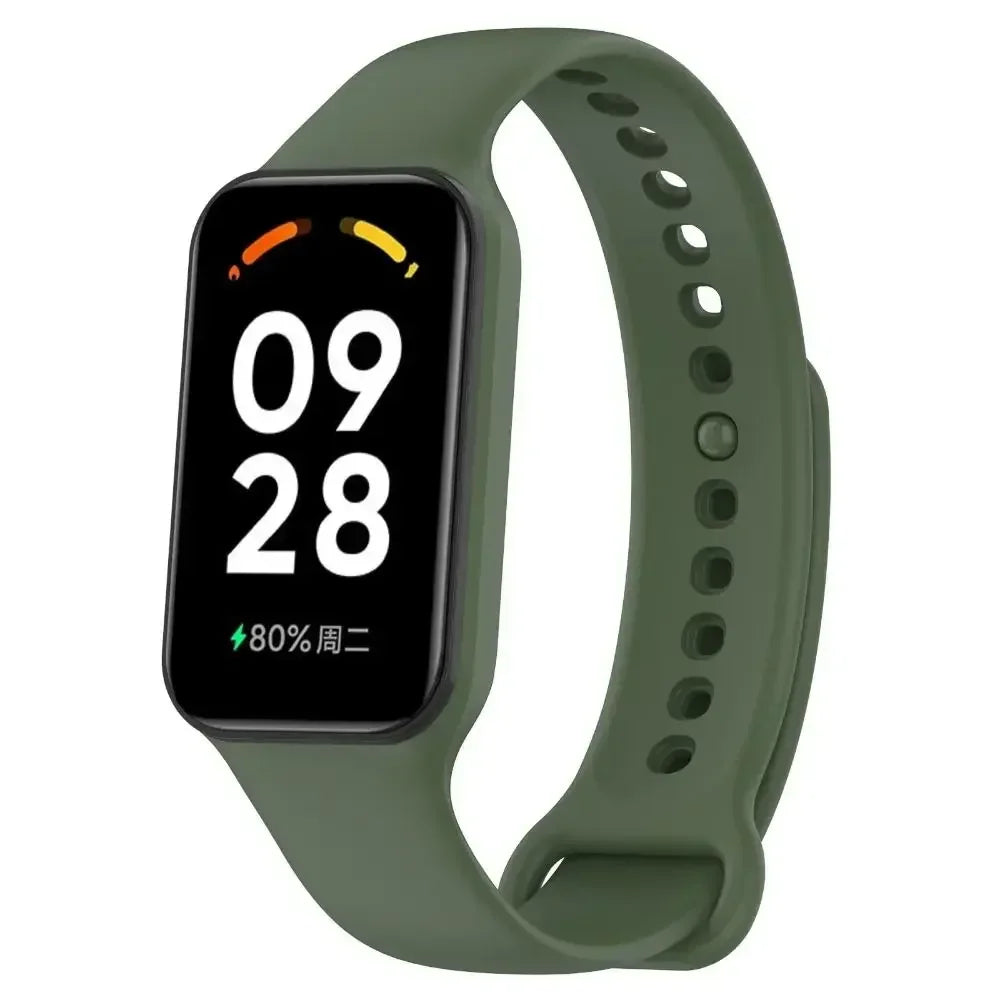 Silicone Strap for Xiaomi Band 8 Active Strap Replacement Sport Band Wristband Correa Bracelet Mi Smart Band 8 Active Watchband