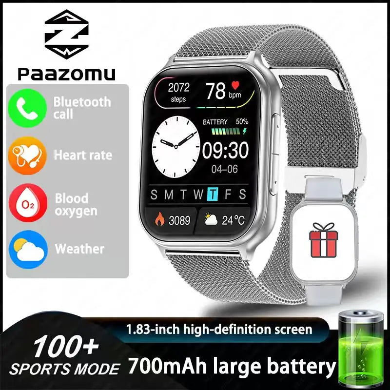Bluetooth Call Fitness Smart Watch (2026 Model)