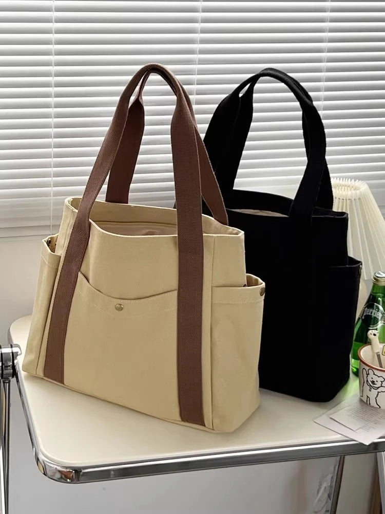 =Women’s Casual Canvas Commuter Tote Bag