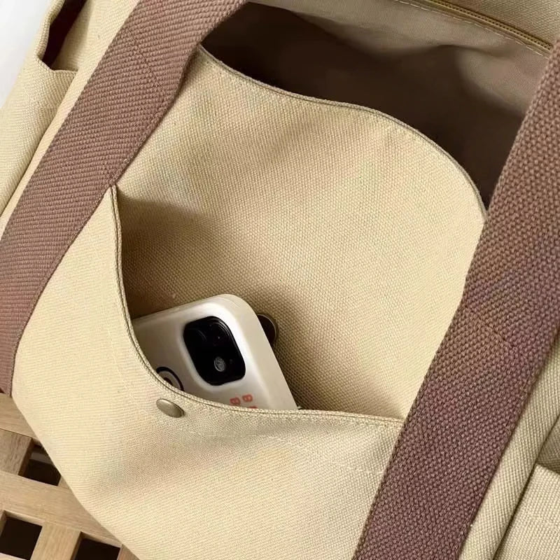 =Women’s Casual Canvas Commuter Tote Bag