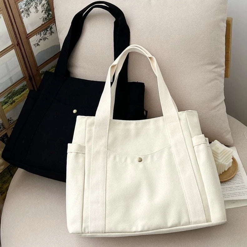 =Women’s Casual Canvas Commuter Tote Bag