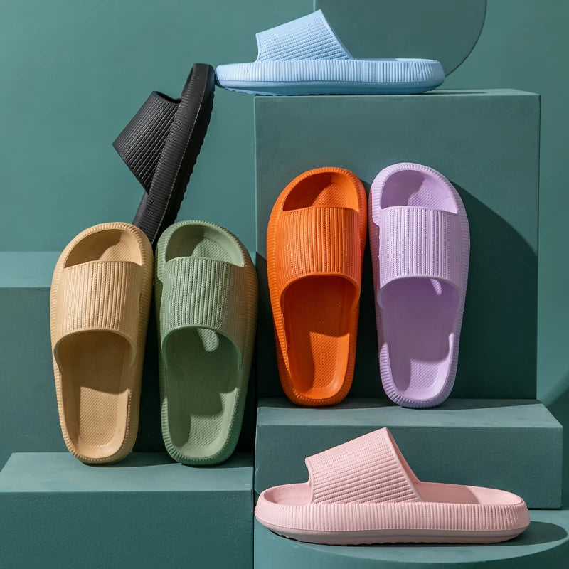 2023 summer slippers Home EVA cloud thick soles women's sandals indoor bathroom non-slip slide women's men's slippers slippers