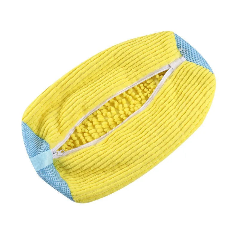 Durable Shoe Washing Machine Bag for All Shoe Types-Yellow ,Ideal for Sneakers and Casual Shoes,Laundry Wash Bag