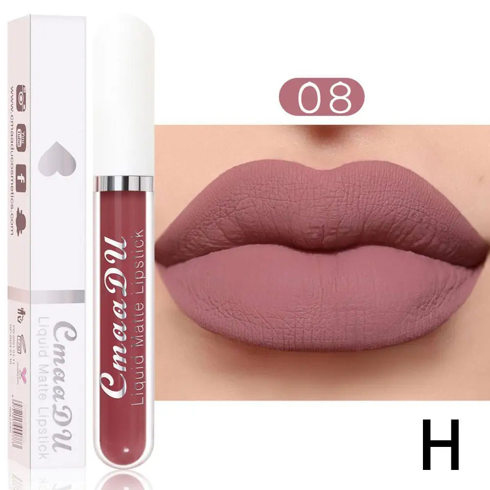 18-Color Waterproof Matte Liquid Lipstick
